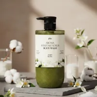 Plu Aroma Perfume Scrub Body Wash (Soapy Blanc) -1000ml