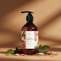 Plu Perfumed Spa Scrub Body Wash (Woody Floral) - 500g