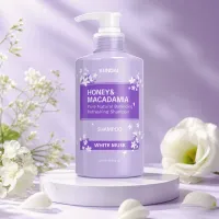 Kundal Honey & Macadamia Pure Natural Balancing Refreshing Shampoo (White Musk) - 500ml
