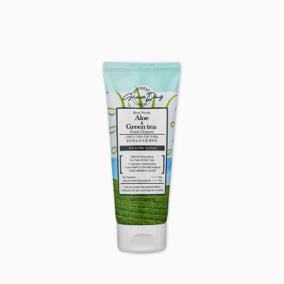 Grace Day Real Fresh Aloe & Green Tea Foam Cleanser - 100ml