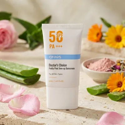 Gfors Doctors Choice Pretty Pink Tone Up Sunscreen - 50ml