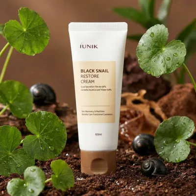 Iunik black Snail Restore Cream - 60ml
