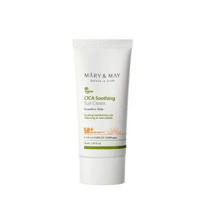 Mary & May Cica Soothing Sun Cream SPF50+ PA++++ - 50ml