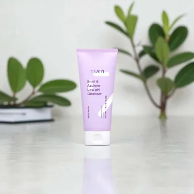 Tiam snail & azulene low pH cleanser - 200ml