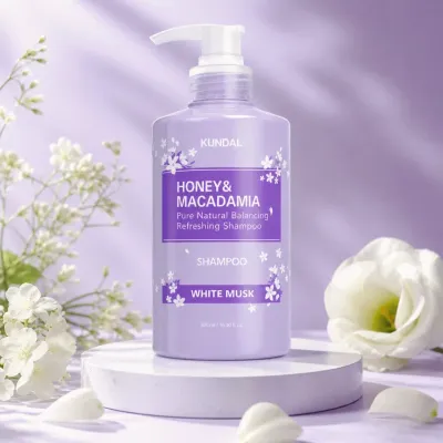 Kundal Honey & Macadamia Pure Natural Balancing Refreshing Shampoo (White Musk) - 500ml