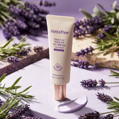 Innisfree Daily UV Tone Up No Sebum Sun Cream Lavender - 50ml