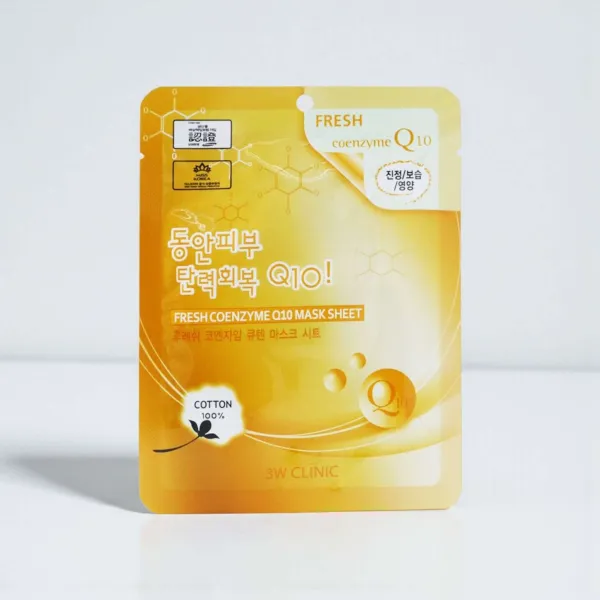 3w Clinic Fresh Coenzyme Q10 Mask Sheet - 23g