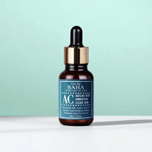 Cos De Baha Acne Clearing Serum (Azelaic Acid Hinokitiol Clear Skin) - 30ml
