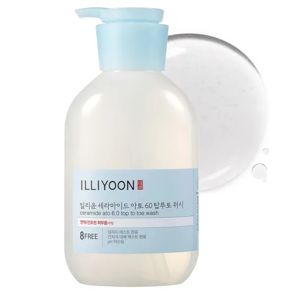 Illiyoon Ceramide Ato 6.0 Top To Toe Wash - 500ml +Refill 500ml
