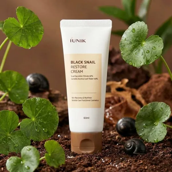 Iunik black Snail Restore Cream - 60ml