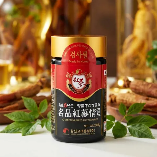 Korean Premium Red Ginseng Extract Gold (Black Tea) - 240g