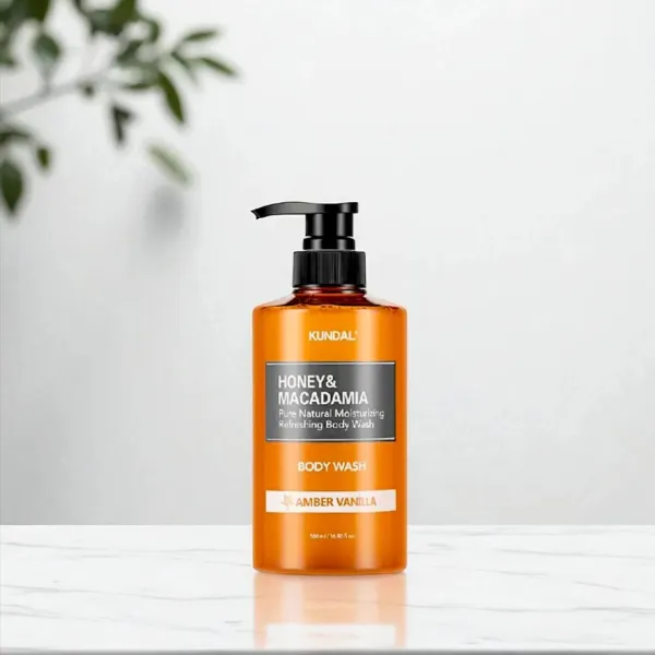 Kundal Honey & Macadamia Pure Body Wash (Amber Vanilla) - 500ml