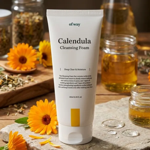 Of Way - Calendula Clear Cleansing Foam - 180ml