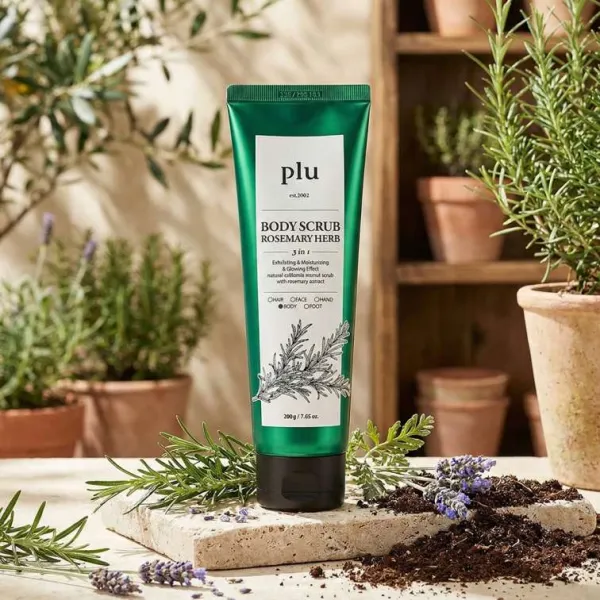 Plu 3 In 1 Body Scrub (Rosemary Herb)- 200g