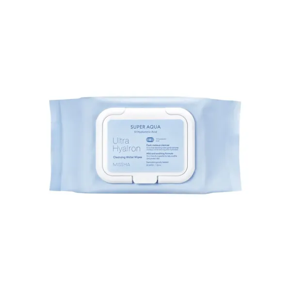 Missha Super Aqua Ultra Hyalron Cleansing Water Wipes (30 sheets) - 139ml