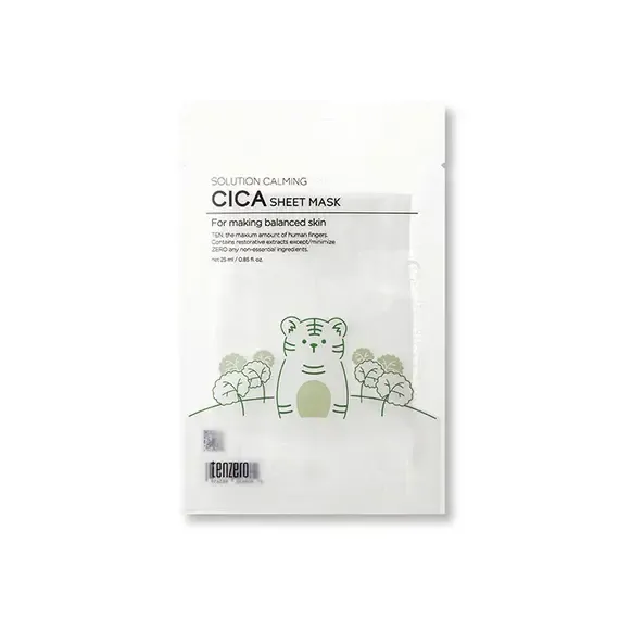 Tenzero Solution Calming Cica Sheet Mask- 25ml