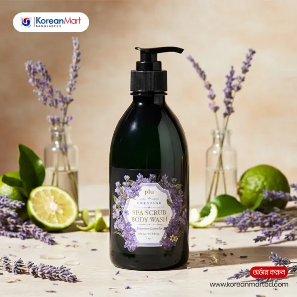 Plu Prestige Spa Scrub Body Wash (Bergamot Lavender) - 500ml