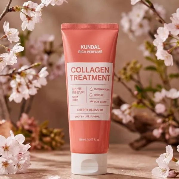 Kundal Rice Perfume Collagen Treatment (Cherry Blossom) - 150ml