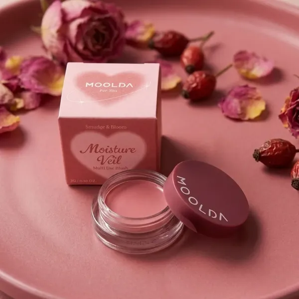 MOOLDA Moisture Veil Multi Use Blush (Vintage Rose) 08 - 3g