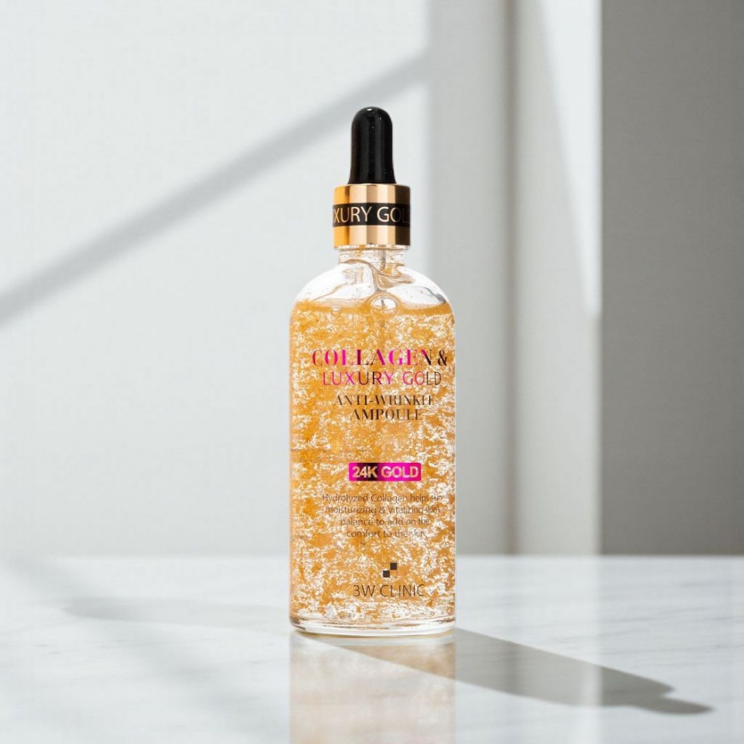 3w clinic collagen & Luxury 24K Gold Anti Wrinkle Ampoule - 55ml