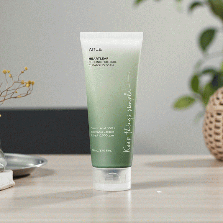 Anua Heartleaf Succinic Moisture Cleansing Foam - 150ml