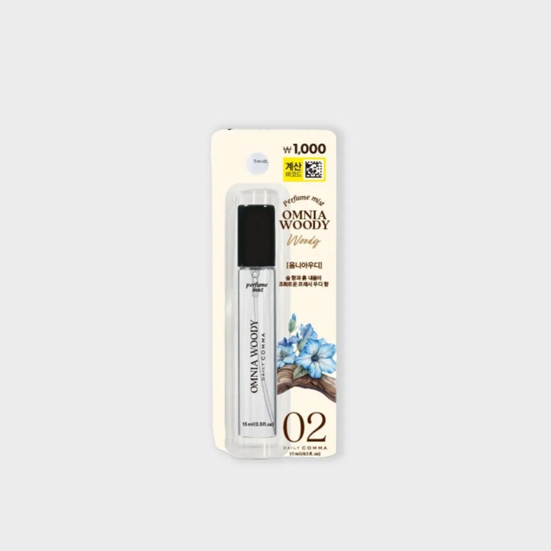 Daily Comma 02 Fragrance Mist Omnia Woody (Woody) - 15ml