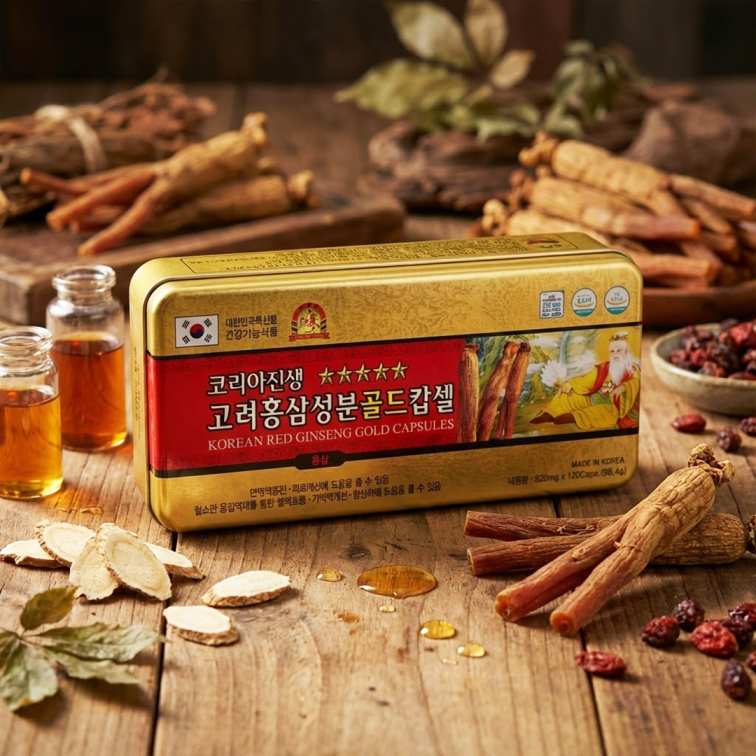 Korean Red Ginseng Extract Gold Capsule - 120pcs