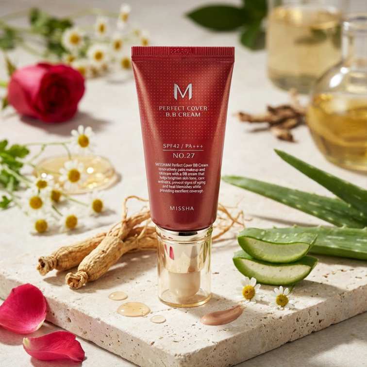 Missha M Perfect Cover BB Cream shade no#27 SPF 42 PA+++ (Honey Beige) - 50ml