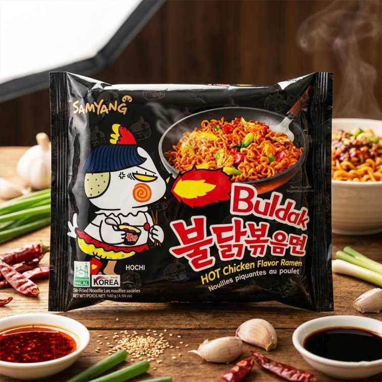 Samyang Buldak Hot Chicken Ramen Noodles (Original) - 140g