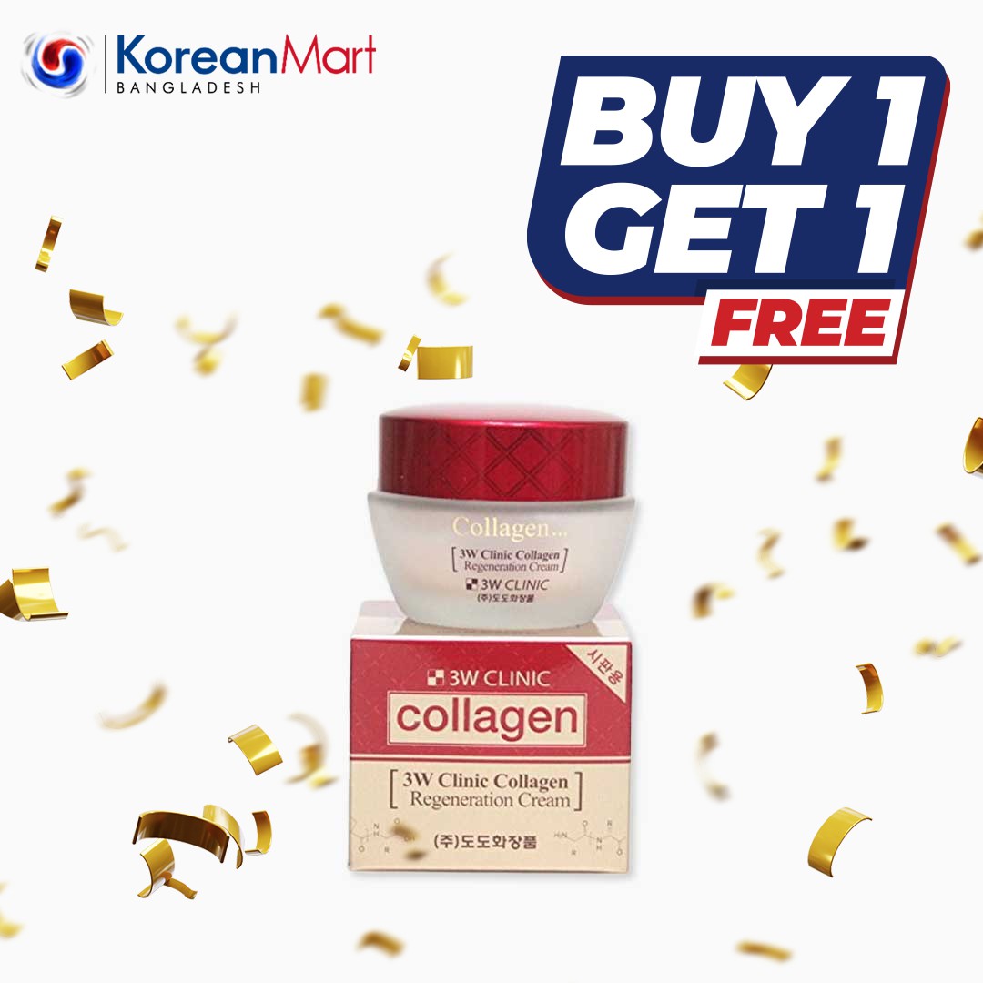 3w clinic collagen regeneration cream – 60ml – Korean Mart
