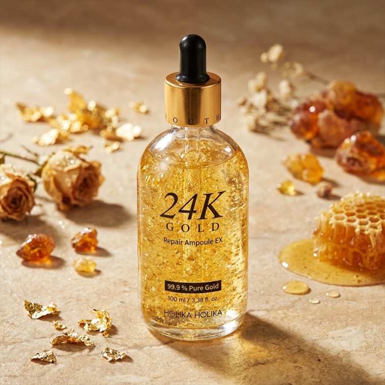 Holika Holika Prime Youth 24k Gold Repair Ampoule Ex – 100ml (1) Holika Holika Prime Youth 24k Gold Repair Ampoule Ex - 100ml - Image 1