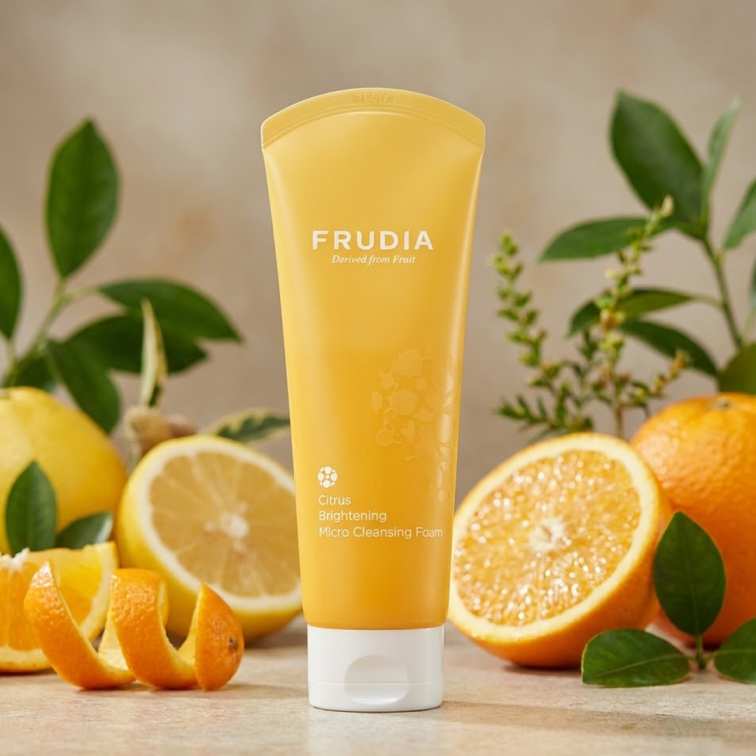 Frudia-Citrus-Brightening-Micro-Cleansing-Foam-145ml-1 Frudia Citrus Brightening Micro Cleansing Foam - 145ml - Image 1